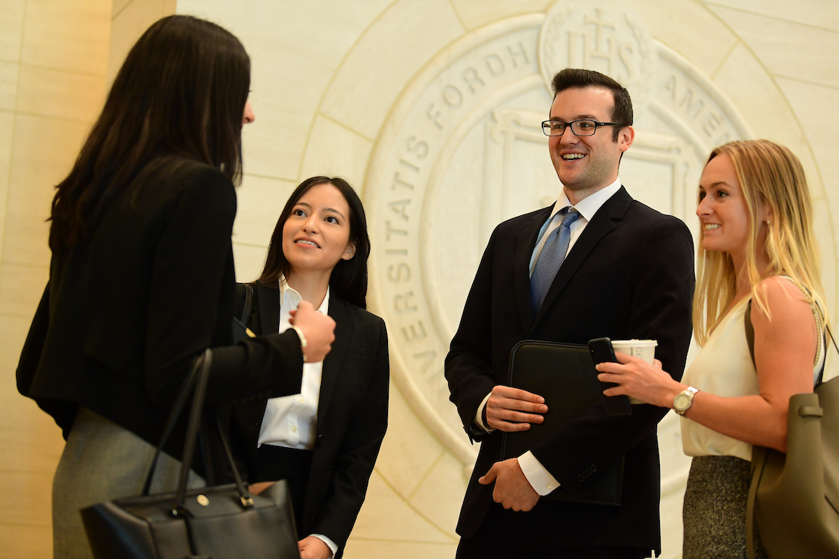 Lawyers at professional event
