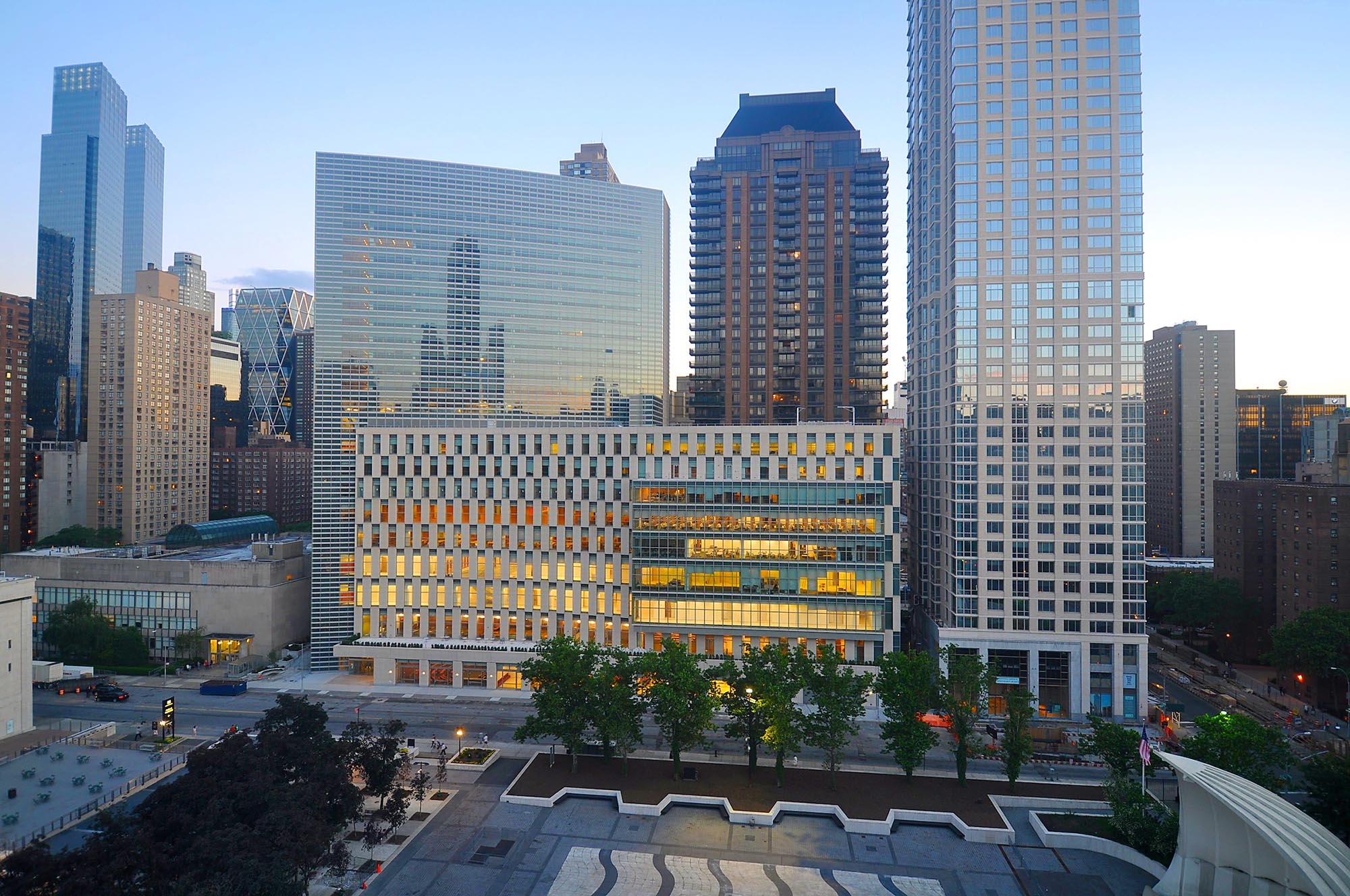 Image of the Law School at Dusk