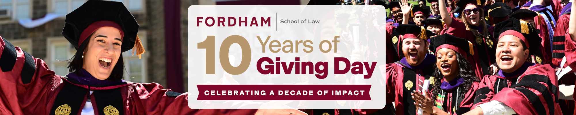 Fordham Law School Giving Day 10 Year Anniversary