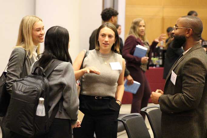 Students talking