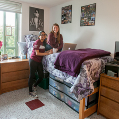 Two Female Students in Dorm Room - SM