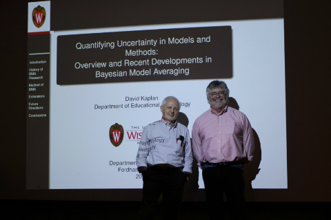 Dr. David Budescu and Dr. David Kaplan at the Anastasi Lecture 2019