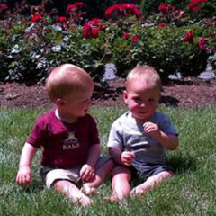 Babies on the Grass