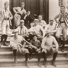 The baseball team in 1889.