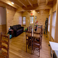 Calder cabin dining area