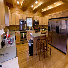 Calder cabin kitchen