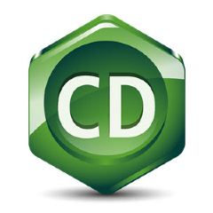 ChemDraw logo is a green hexagon.