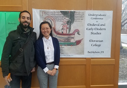 Dr. Andrew Albin and Fiona Chen, at the Moravian Conference