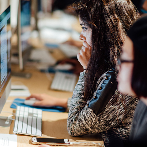 Students on Computers