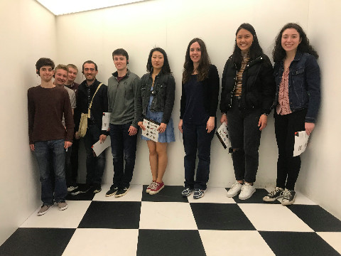 Math students visit the Escher exhibition