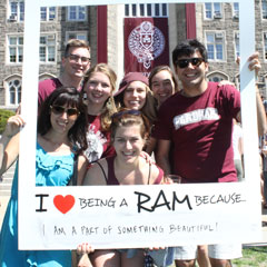 Students on the Rose Hill Campus love being Rams