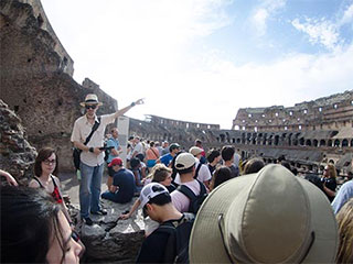 Bryan Whitchurch at the Flavian Amphitheater