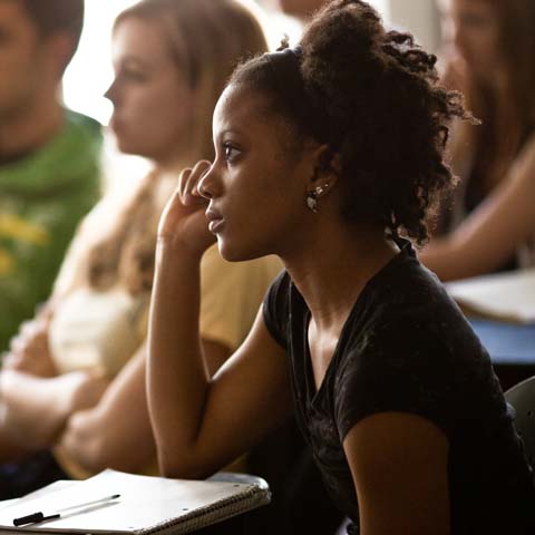 African american student in class - LG