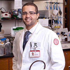 Male Student in Labcoat