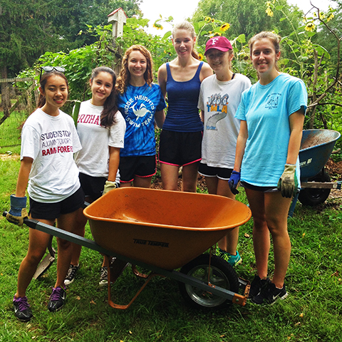 manresa service project wheelbarrow