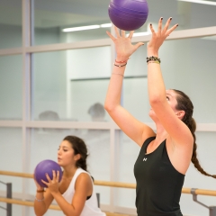 Two Female Students in Fitness Center