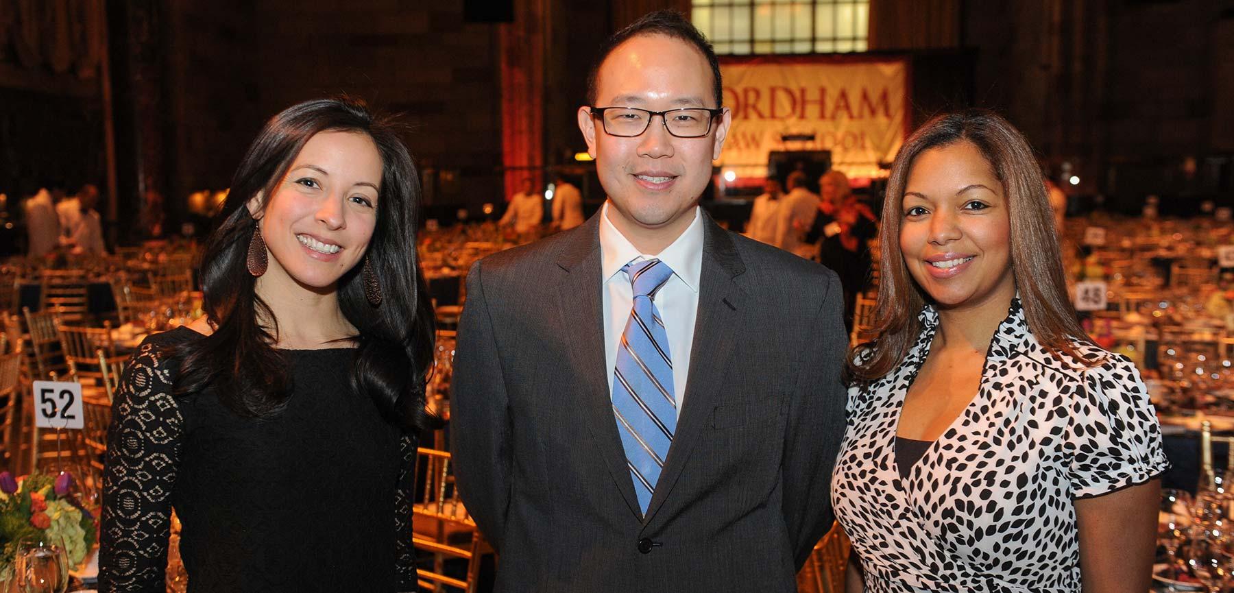 2015 Rising Stars Chieh Huang '08, Anamaria Segura '07, and Rosevelie Marquez Morales '02