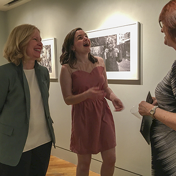 Student with Curator and Director