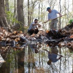 Students Collecting Samples