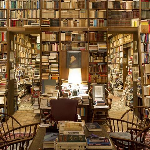 Research Library, Wall of Books