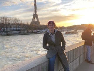 Photo of student while in Paris