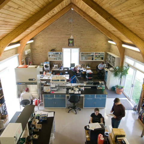 Interior view of lab at Calder - LG