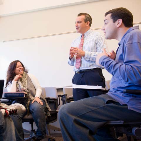 Two students and faculty member - LG