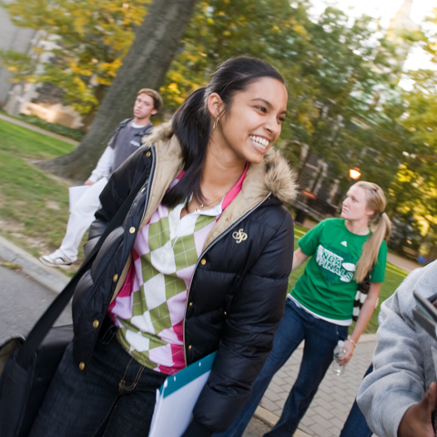 Diagonal Shot of Female Student - LG