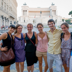 Group of Students Posing in Rome - SM