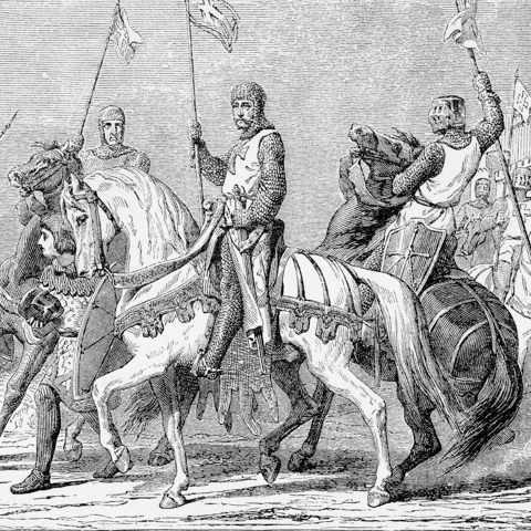 Old illustration of crusaders - LG