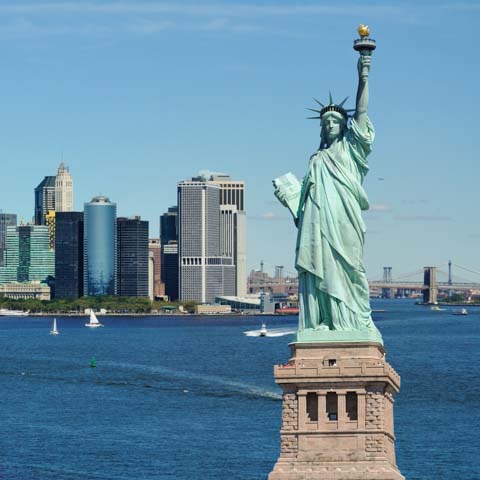Statue of Liberty and Skyline - LG