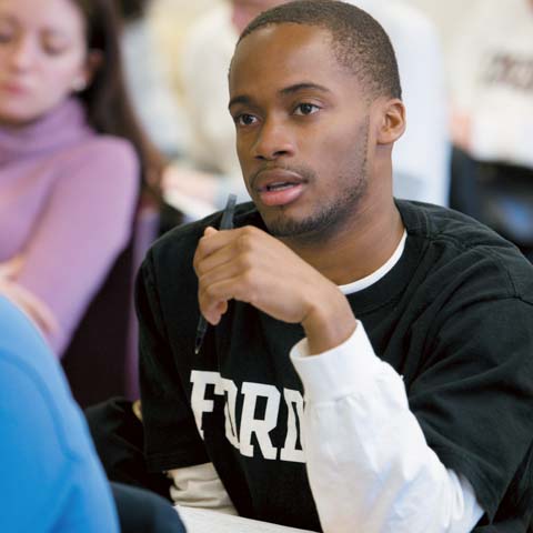 Student Listens During Lecture