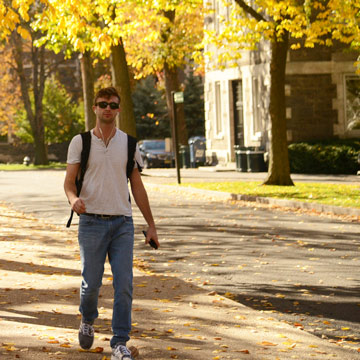 Male Student Walking