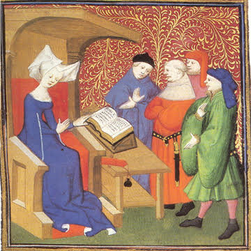 Christine de Pizan Writing