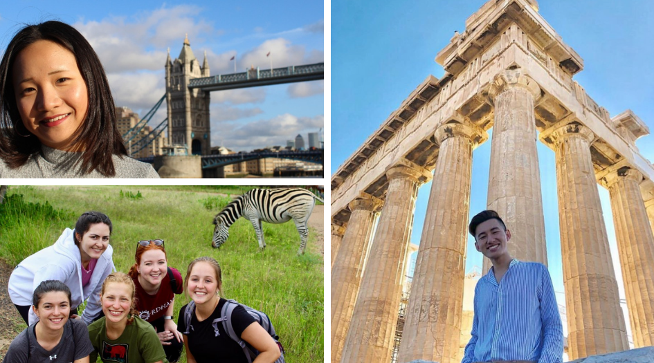Students studying abroad